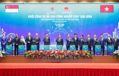Hai Thủ tướng Việt Nam - Singapore cùng khởi công khu công nghiệp VSIP Thái Bình