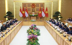Thủ tướng Phạm Minh Chính hội đàm với Thủ tướng Singapore Lawrence Wong