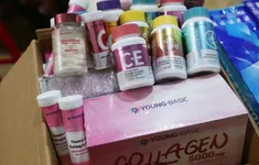 Thu giữ hơn 25 tấn sản phẩm vitamin, collagen không rõ nguồn gốc