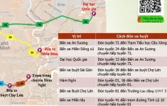 Hướng dẫn hành khách đi xe buýt đến khu vực dự Đại lễ Vesak năm 2025
