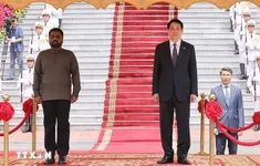 Chủ tịch nước Lương Cường chủ trì lễ đón chính thức Tổng thống Sri Lanka