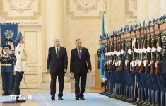 Lễ đón Tổng Bí thư Tô Lâm và Phu nhân thăm cấp Nhà nước Cộng hòa Kazakhstan