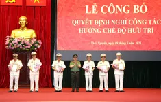 28 lãnh đạo, chỉ huy Công an Thái Nguyên nghỉ hưu trước tuổi, phục vụ công tác sắp xếp bộ máy