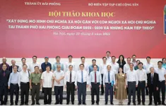 Xây dựng mô hình chủ nghĩa xã hội gắn với con người xã hội chủ nghĩa tại TP Hải Phòng