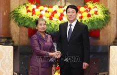 Chủ tịch nước Lương Cường tiếp Phó Chủ tịch Đảng Nhân dân Campuchia