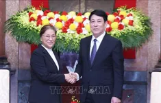 Chủ tịch nước Lương Cường tiếp Phó Chủ tịch nước Lào