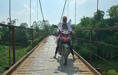 Phú Thọ: Cầu treo Hà Biên xuống cấp nghiêm trọng vẫn chưa được sửa chữa