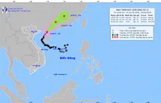 Bão số 1 vào đất liền Trung Quốc, di chuyển theo hướng Đông Bắc