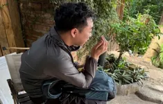 Nam thanh niên mắc kẹt khi leo núi Hàm Lợn một mình
