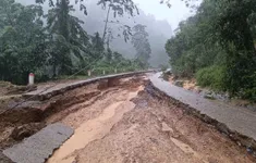 Mưa lớn gây ngập úng, sạt lở đất nghiêm trọng tại huyện Bạch Thông