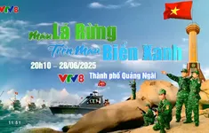 "Màu lá rừng trên màu biển xanh"