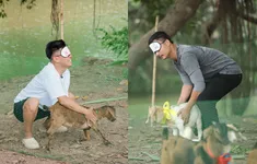 Bố ơi mình đi đâu thế: Cười “bể bụng” cảnh các bố chơi bịt mắt bắt dê