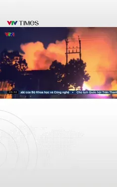 Cháy lớn tại xưởng gỗ và tái chế nhựa ở Hưng Yên