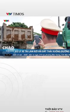 CSGT xử lý hàng loạt xe tải làm rơi vãi bùn đất trên đường phố Hà Nội