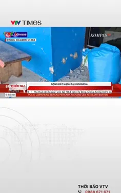 Động đất mạnh tại Indonesia