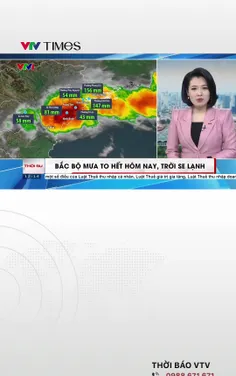 Bắc Bộ mưa to hết hôm nay, trời se lạnh