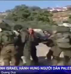 Binh lính Israel hành hung thường dân Palestine