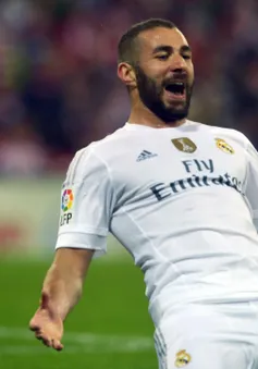 Benzema lập cú đúp, Real độc chiếm ngôi đầu La Liga 2015/16