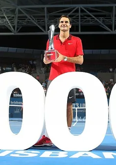 Federer vô địch Brisbane 2015: Chiến thắng thứ 1000 cho Fedex