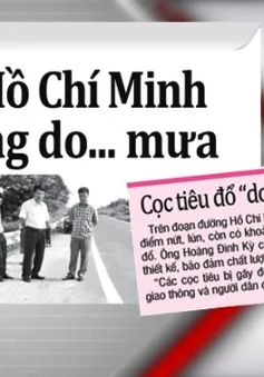 'Đường Hồ Chí Minh xuống cấp là do… mưa'