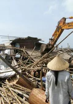 Hà Nội giải tỏa lấn chiếm hành lang ATGT trên tuyến QL 3