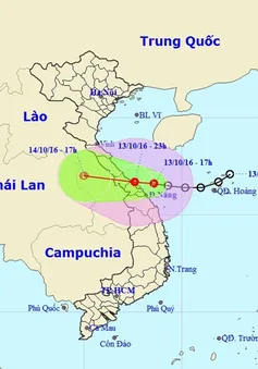 Áp thấp nhiệt đới gây mưa lớn tại Trung Trung Bộ