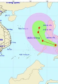 Bão Tokage gần Biển Đông, sức gió mạnh cấp 8