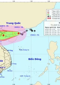 Bão số 3 tiếp tục mạnh thêm