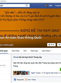 Ủy ban ATGT Quốc gia tiếp nhận thông tin qua Facebook