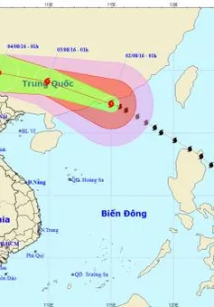 Bão số 2 liên tục mạnh lên, hướng thẳng về phía Nam Trung Quốc