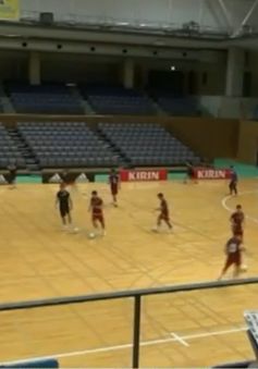 Futsal Việt Nam sẵn sàng cho trận tái đấu với Nhật Bản chiều nay