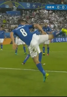 VIDEO EURO 2016: Florenzi bay người đẹp mắt, cứu thua ngoạn mục cho ĐT Italia