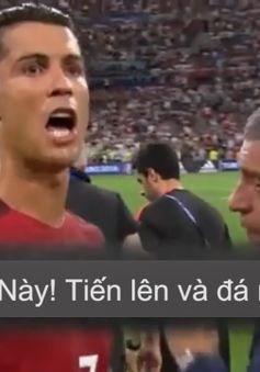 Ronaldo chứng tỏ vai trò thủ lĩnh trong loạt sút luân lưu, thúc giục đồng đội giúp BĐN vào bán kết