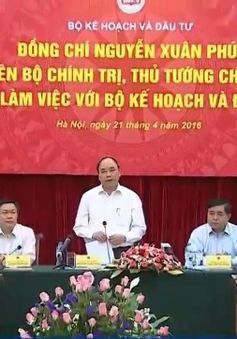 Thủ tướng làm việc với Bộ Kế hoạch và Đầu tư