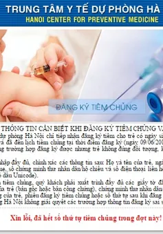 Hà Nội: 3.500 liều vaccine Pentaxim được đăng ký hết trong ít phút