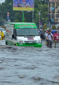 Triều cường đạt đỉnh, một số khu vực ở TP.HCM có thể ngập sâu