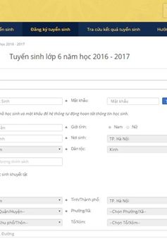 Hôm nay, bắt đầu tuyển sinh trực tuyến lớp 6 tại Hà Nội