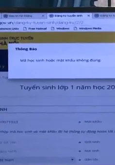 Gặp khó trong việc đăng ký trực tuyến vào lớp 1 tại nhiều trường ngoại thành Hà Nội