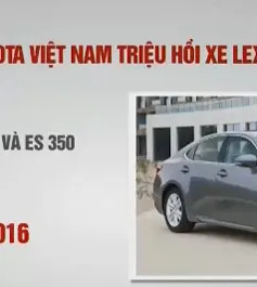 Toyota Việt Nam triệu hồi hơn 110 xe Lexus