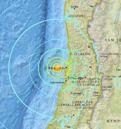 Chile: 7 trận động đất trong vòng 1 giờ đồng hồ