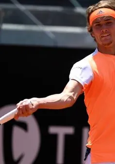 Vòng 3 Roma mở rộng 2017: Alexander Zverev và Cilic giành quyền đi tiếp