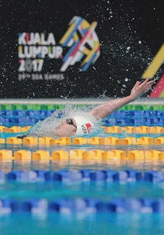 "Tiên cá" Ánh Viên lần đầu giành HCV 100m bơi ngửa, phá sâu kỷ lục SEA Games