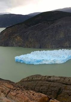 Tảng băng trôi lớn tách khỏi sông băng ở Chile