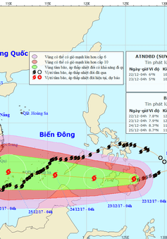 Bão số 15 suy yếu thành áp thấp nhiệt đới, bão Tembin còn mạnh thêm