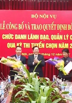 Bộ Nội vụ công bố kết quả thi tuyển chức danh quản lý cấp vụ