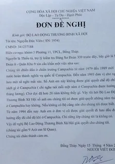 Đồng Tháp: Bộ đội xuất ngũ nhưng không được hưởng trợ cấp
