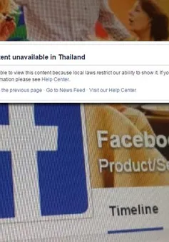 Thái Lan tuyên bố sẵn sàng chặn Facebook