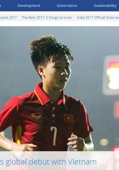 Tuyết Dung lên trang chủ FIFA