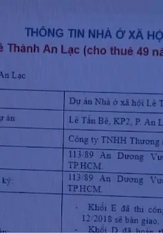 Minh bạch thông tin kết nối cung cầu nhà ở xã hội trực tuyến