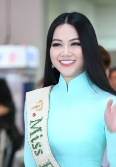 Nguyễn Phương Khánh giản dị trở về nước sau khi đăng quang Hoa hậu Trái đất - Miss Earth 2018